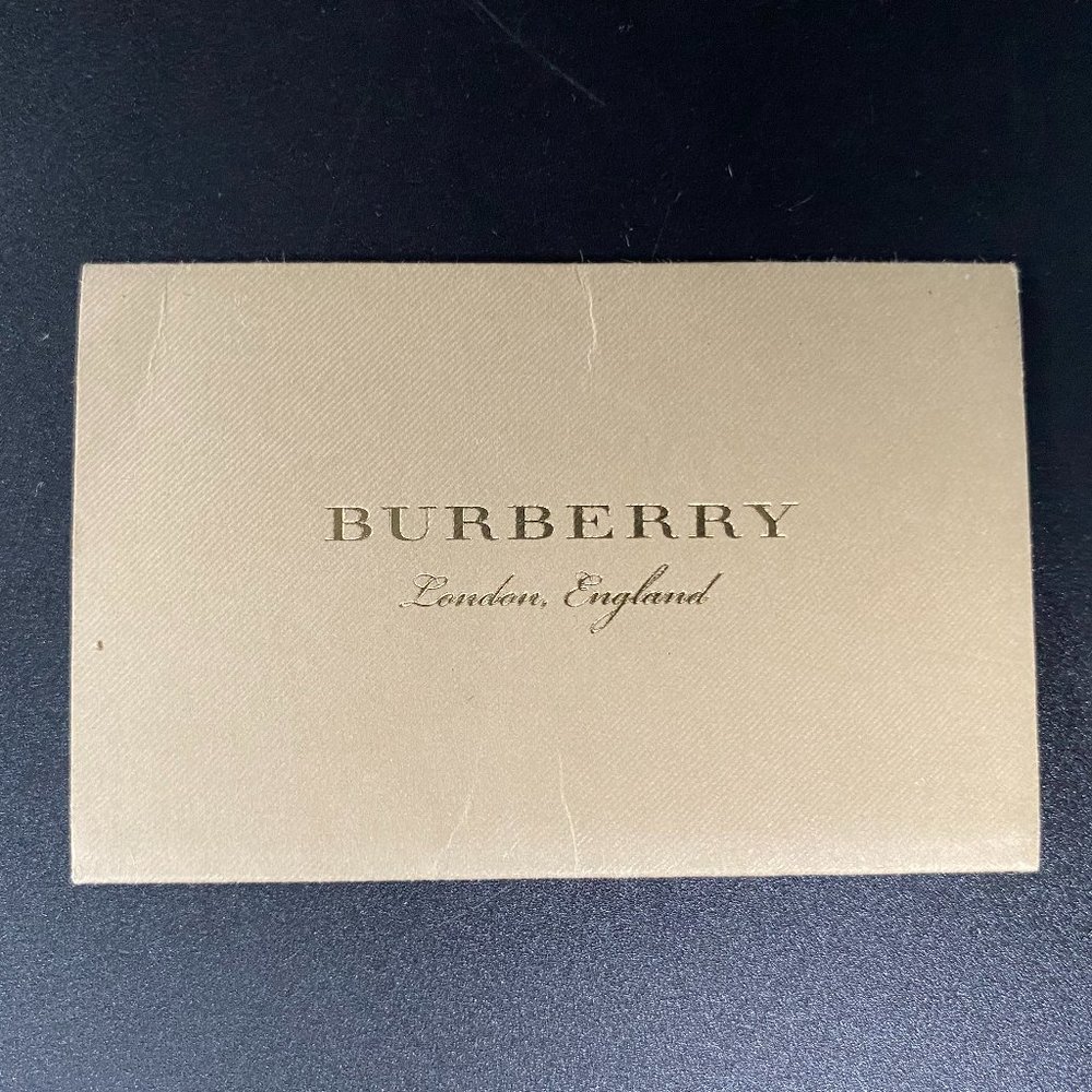 Burberry Zip Around Mini Vintage Check Wallet Antique Yellow Leather - Picture 9 of 12